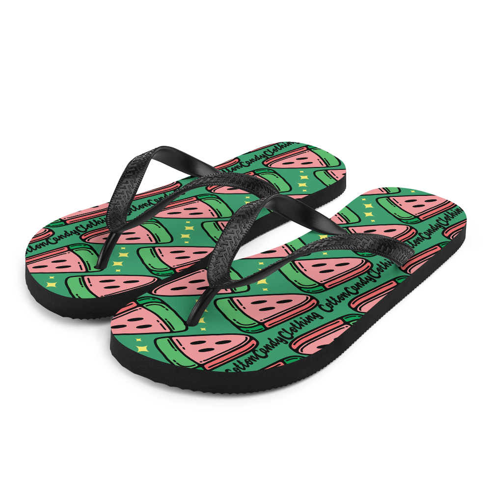 Watermelon Boardwalk Flip-Flops